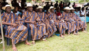 Anekro, Bongouanou - retired civil servants, dressed in uniform in the front row