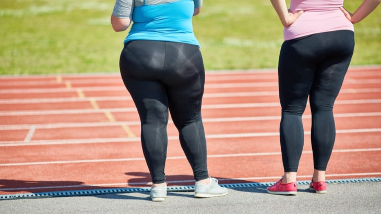 fat people in yoga pants