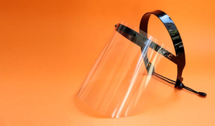 clear face shield