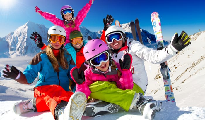 skiing