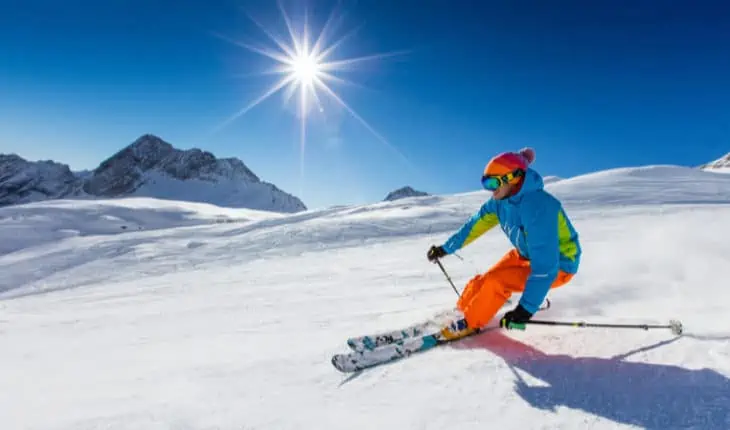 skiing