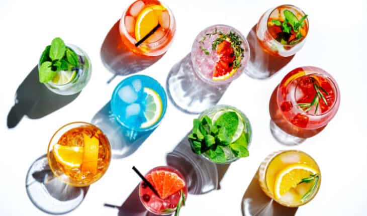 with mocktails