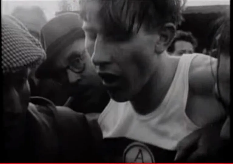 Roger Bannister breaks the four minute mile