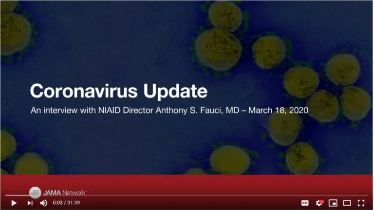 Interview with Anthony S. Fauchi MD