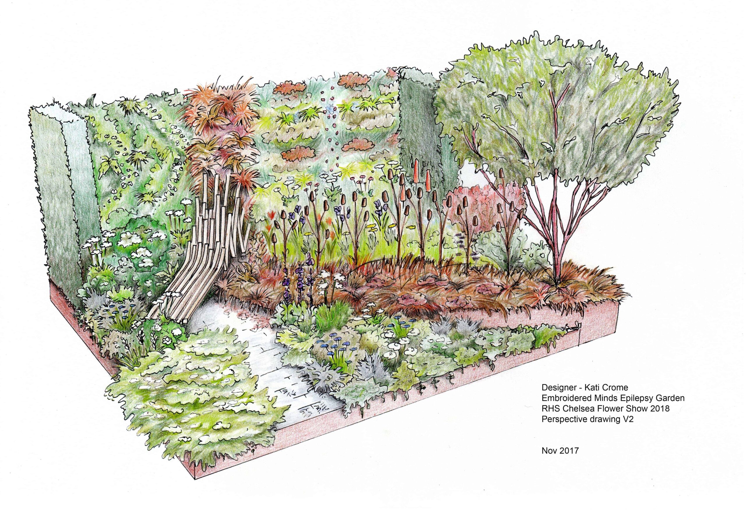 Embroidered Minds Epilepsy Garden – RHS Chelsea Flower Show 2018