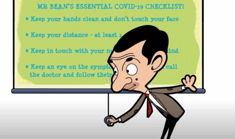 Mr Bean helps the WHO spread the word on Covid-19