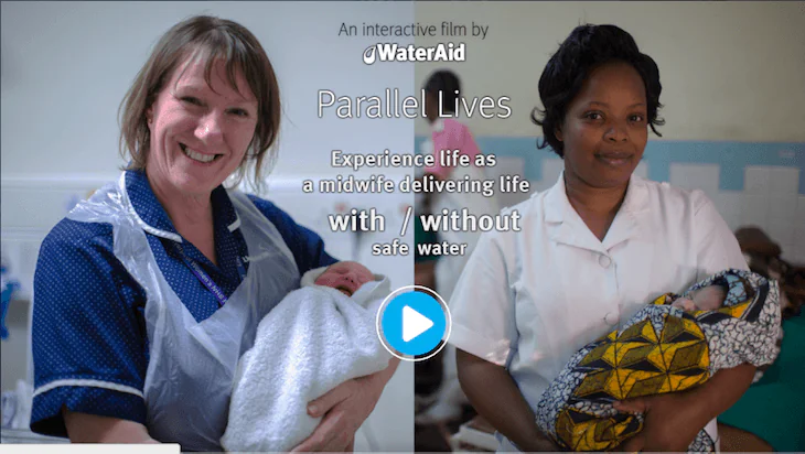 Parallel lives of midwives delivering life with and without water by WaterAid