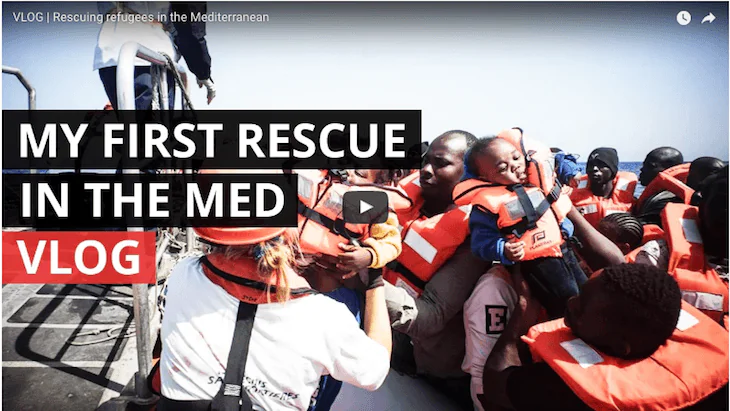 Vlog: Search and rescue in the Mediterranean