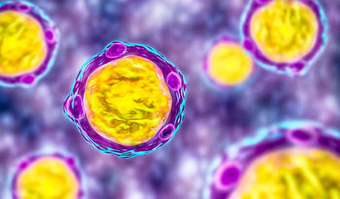 Gut inflammation caused by substance secreted by microbe