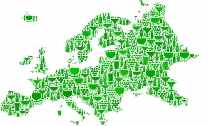Highest alcohol consumption in Europe