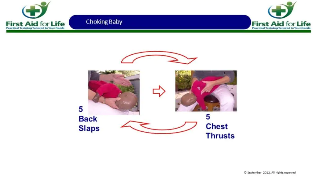 choking baby instructions
