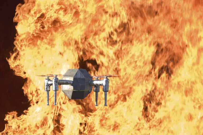 Firedrone: Heat-resistant drone