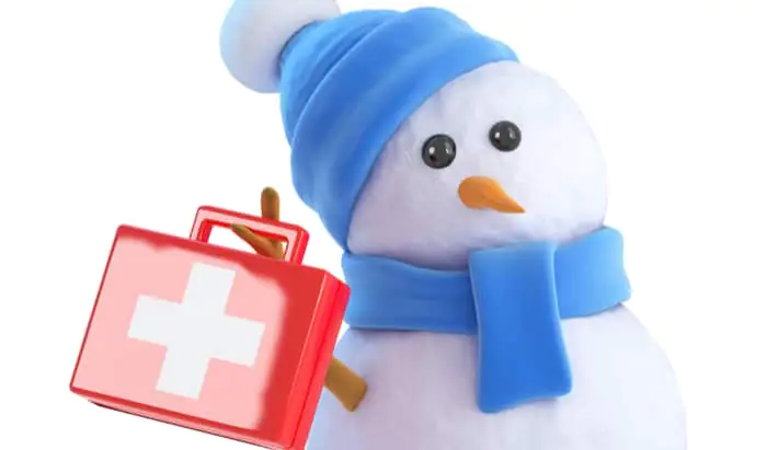 First aid at Christmas Christmas First Aid Kit