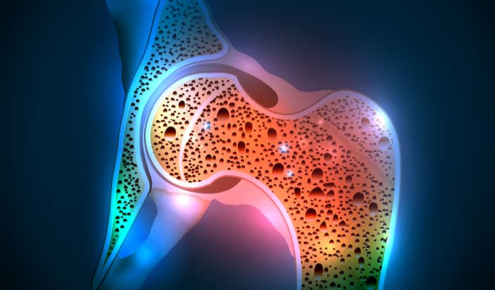 Bone mineral density decreases less than expected after menopause