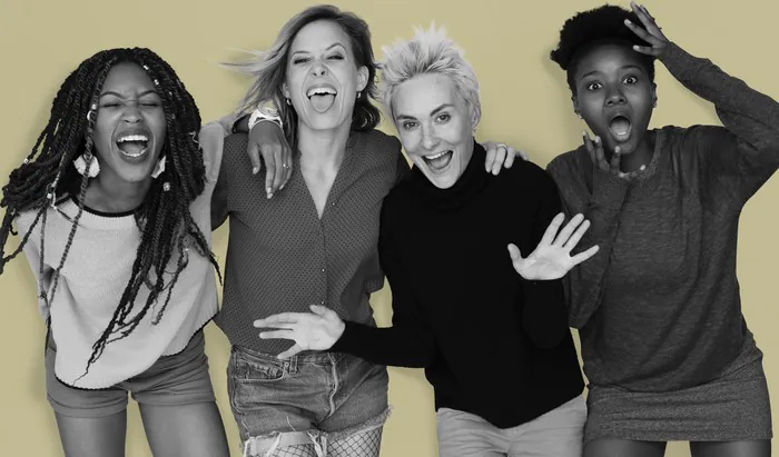 Improving women’s health worldwide four elated women