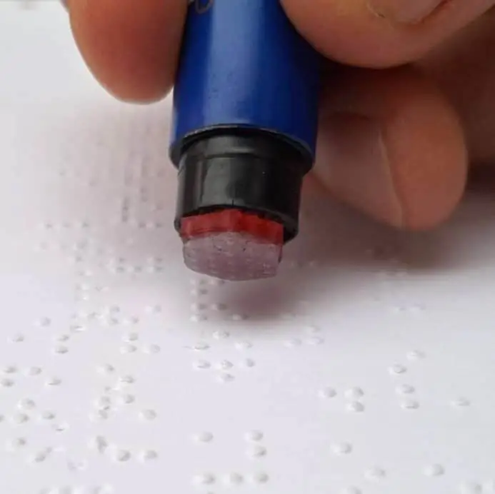 A sensory pen which can read Braille could improve literacy amongst the visually impaired